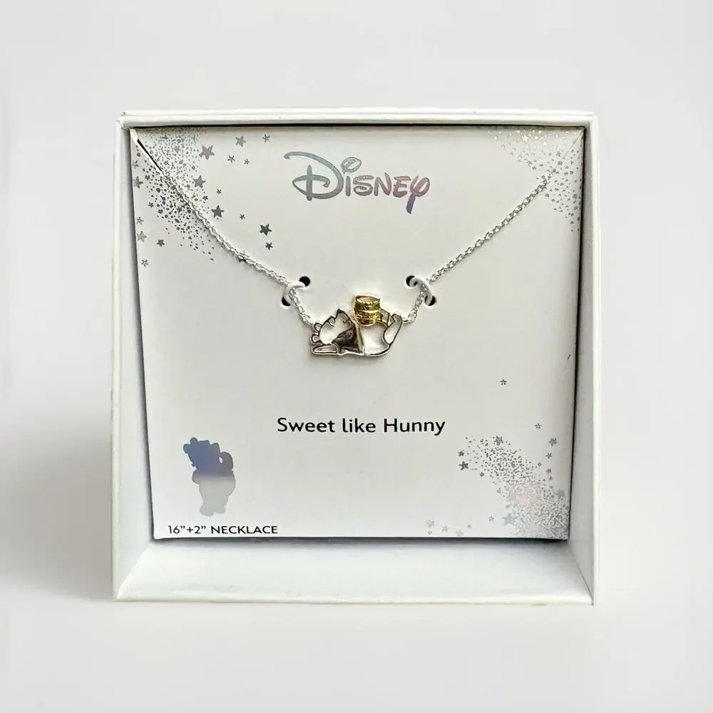NWT WINNIE THE POOH Christmas Gift 6PC Bundle Throw Hunny Pot Necklace K-Beauty